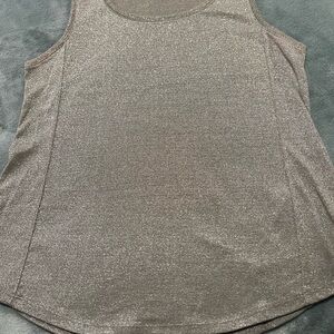 Chico's Shimmering Silver Tank Top